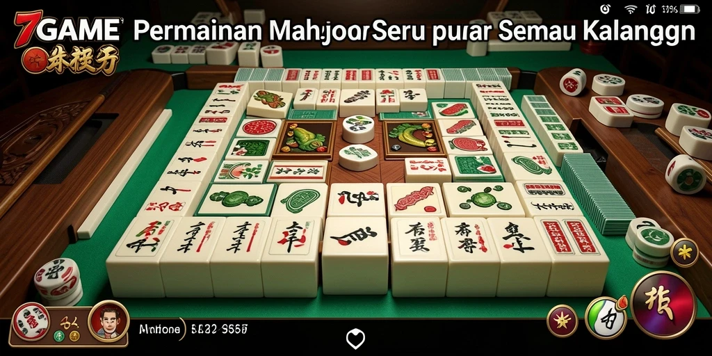Tampilan gameplay Mahjong yang menarik dalam 7GAME.