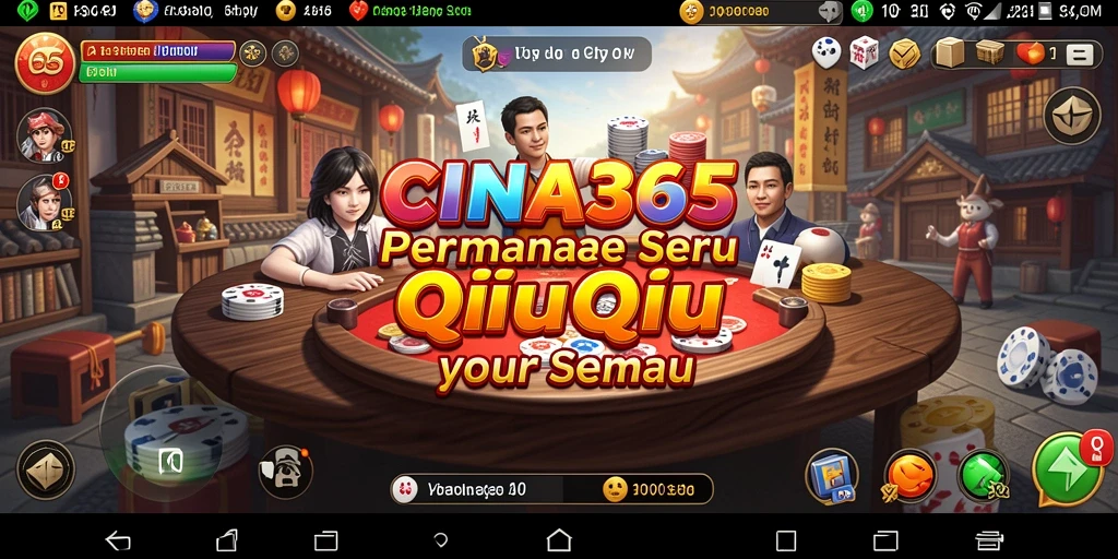Screenshot CINA365 menampilkan gameplay QiuQiu yang seru.
