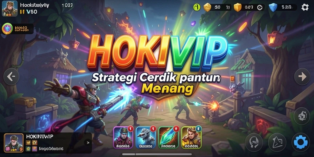 Tampilan dinamis gameplay HOKIVIP dengan strategi yang mendebarkan.