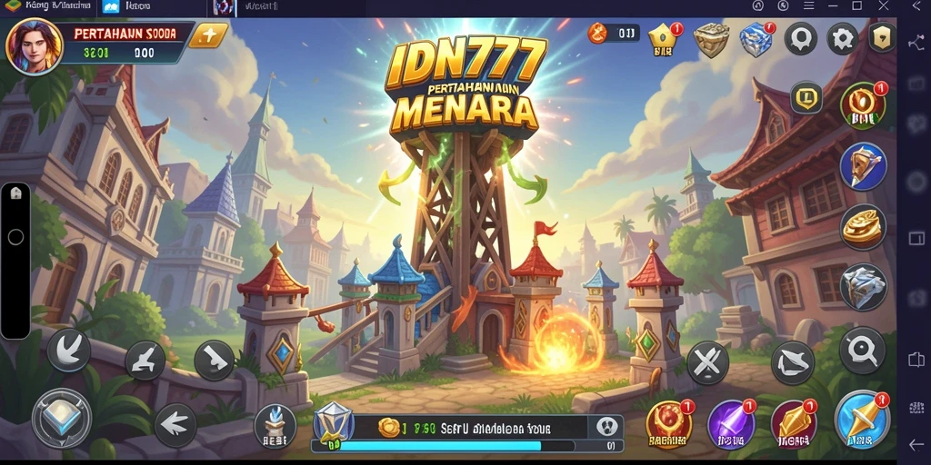 Gameplay menara pertahanan yang seru dan menantang di IDN777.