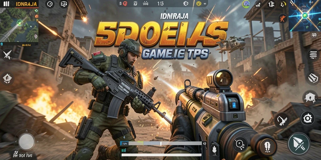 Screenshot gameplay mendebarkan dari IDNRAJA menunjukkan aksi seru dan strategi dalam pertempuran.