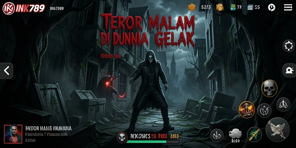 Tampilan gameplay INK789 yang mencekam dan menakutkan.