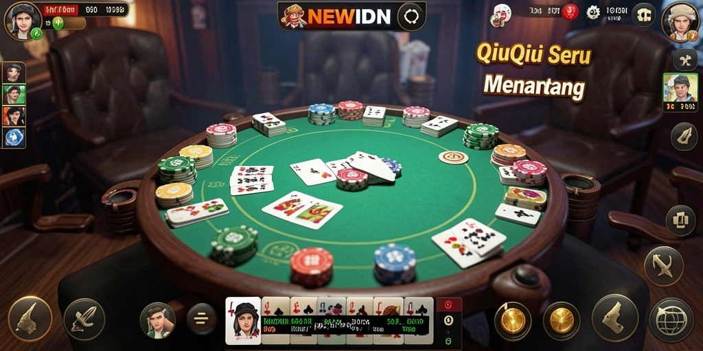 Tampilan gameplay QiuQiu yang menegangkan di NEWIDN.