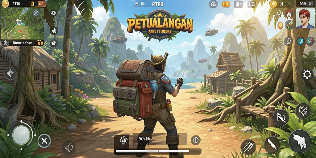 Tangkapan layar menunjukkan pemandangan menakjubkan dalam dunia PT89.