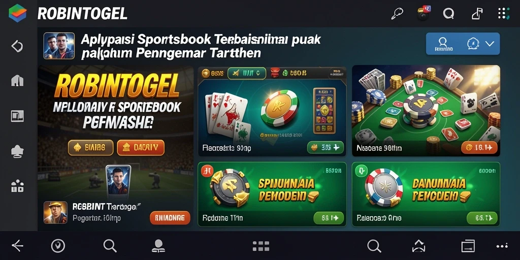 Tampilan gameplay ROBINTOGEL yang menarik saat memasang taruhan sportsbook.