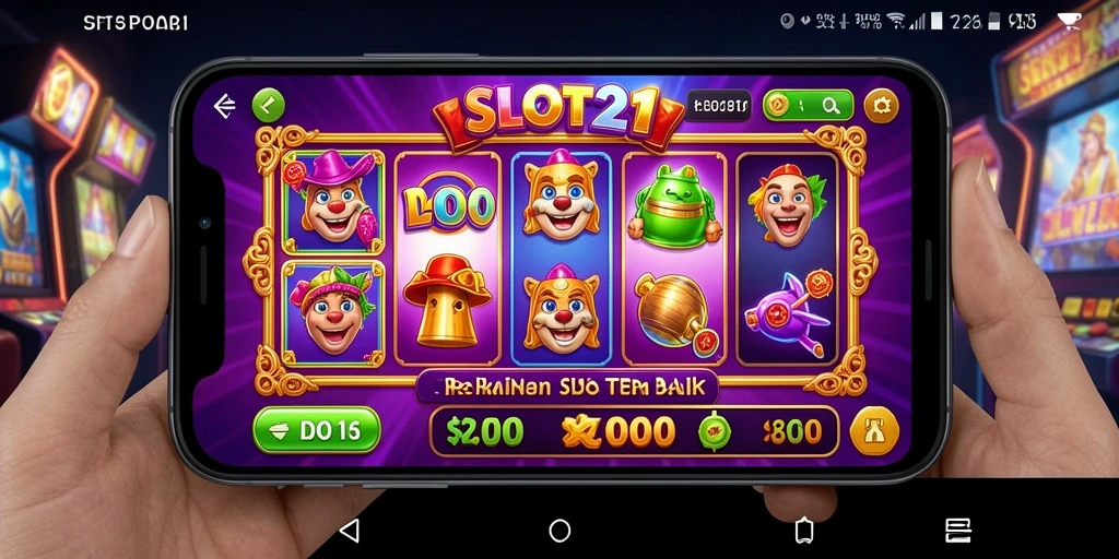 Screenshot gameplay SLOT21 menampilkan pengalaman seru bermain slot.