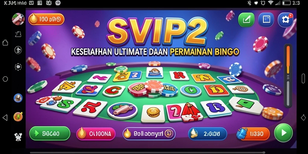 Tampilan gameplay Bingo menarik dengan grafis yang cerah dan interaktif.